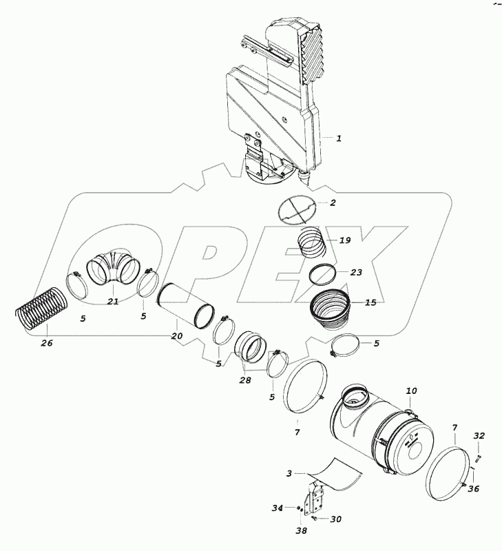 Установка воздушного фильтра