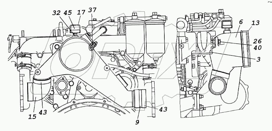Установка тройника