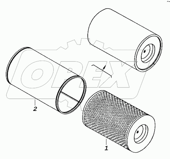 Элемент фильтрующий с предочистителем