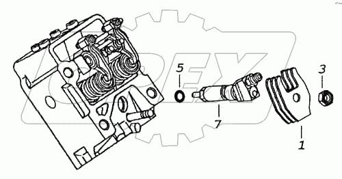 Установка форсунки