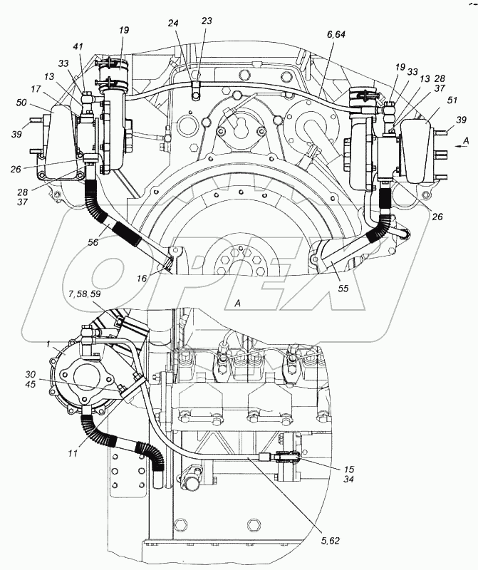 Установка турбокомпрессора