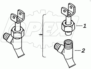 Кран сливной системы охлаждения