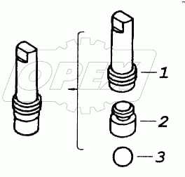 Пробка с шариком и держателем