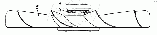 Установка вентилятора с муфтой привода