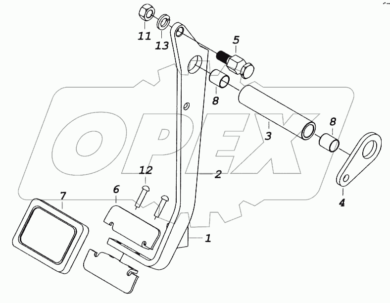 Педаль сцепления