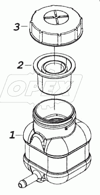 Бачок главного цилиндра привода сцепления