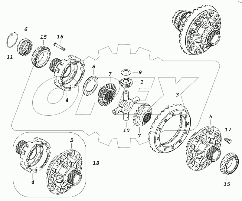 Дифференциал моста заднего