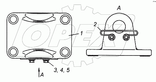 Вилка буксирная с пружиной