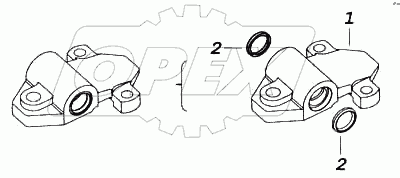 Ушко с втулкой и манжетами