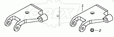 Кронштейн амортизатора левый