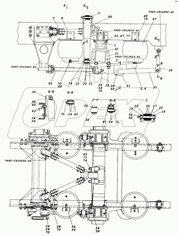 Установка задней подвески (Усовершенствованная конструкция)