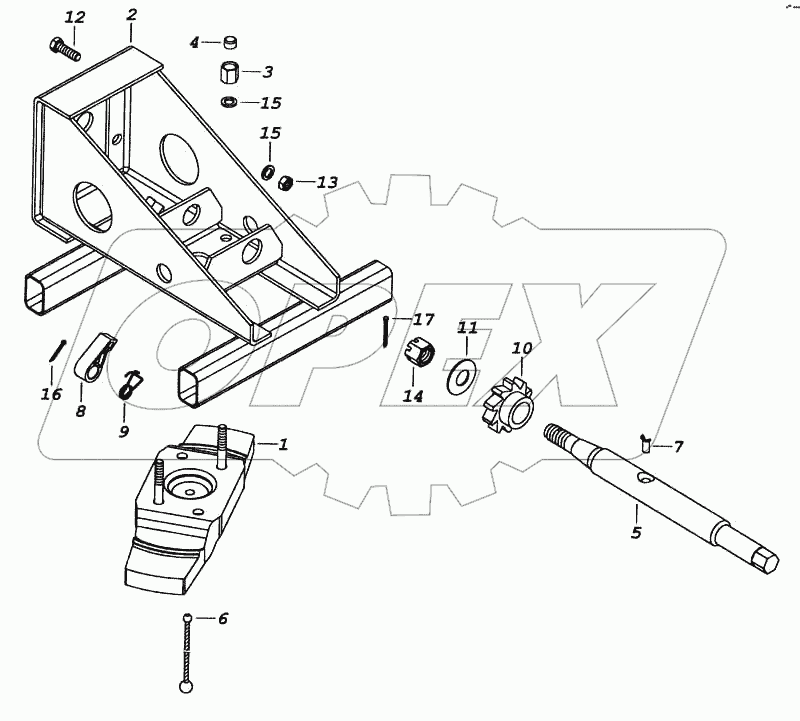 Держатель запасного колеса