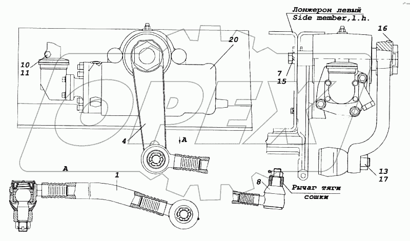 Установка рулевого механизма