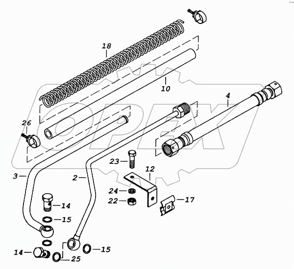 Установка трубопроводов рулевого управления
