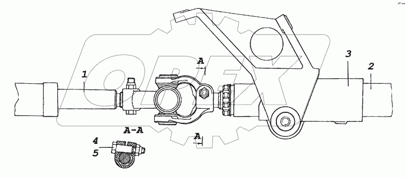 Рулевая колонка с карданным валом
