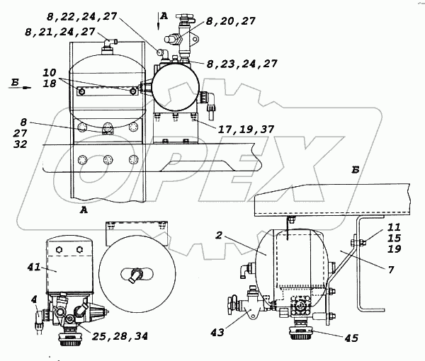 Установка осушителя