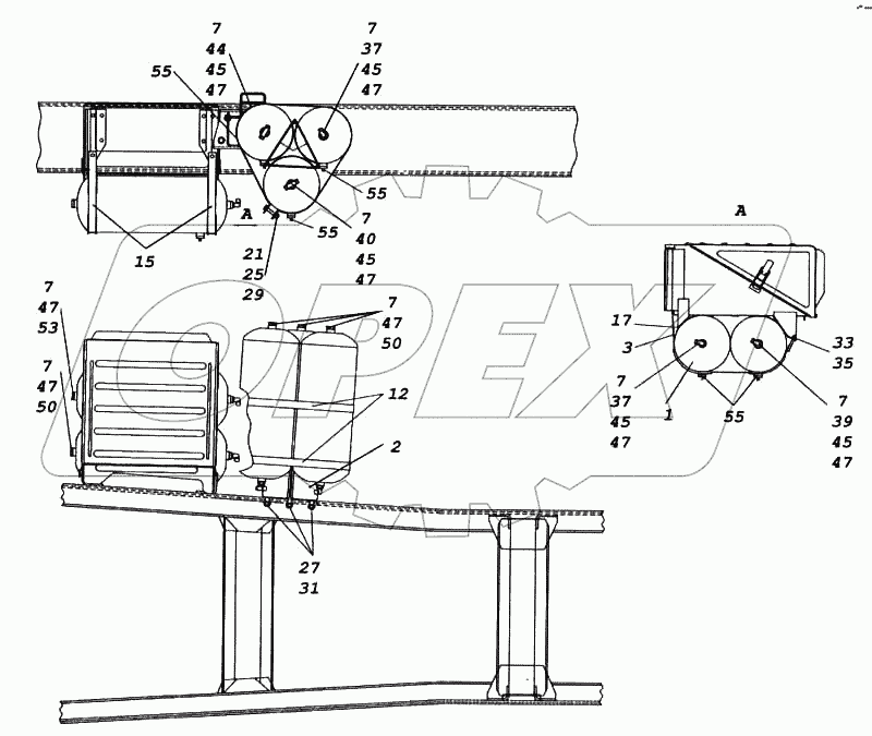 Установка воздушных ресиверов
