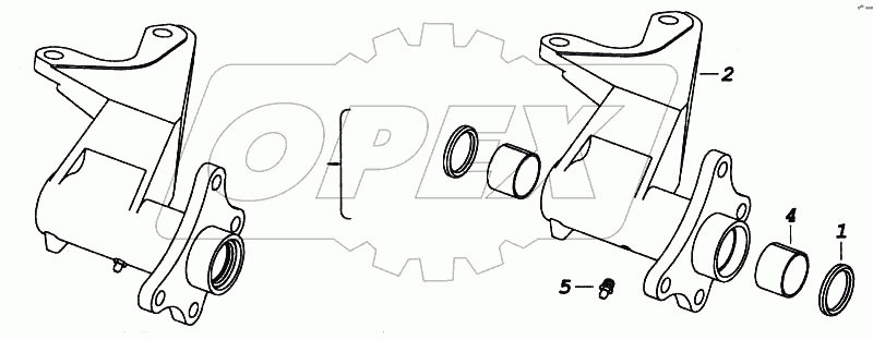 Кронштейн тормозной камеры и разжимного кулака