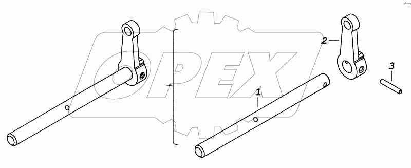 Вал заслонки
