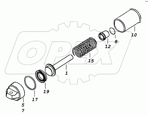 Цилиндр пневматический ф35х65