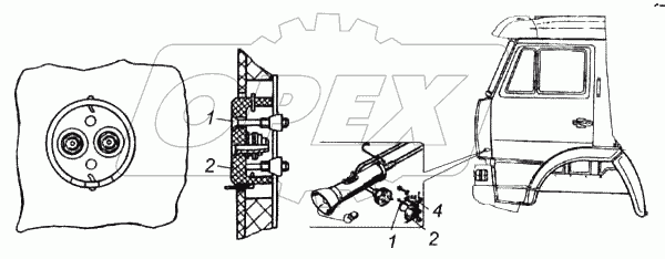 Установка розетки переносной лампы