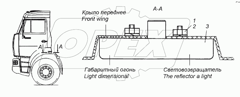 Установка боковых габаритных фонарей