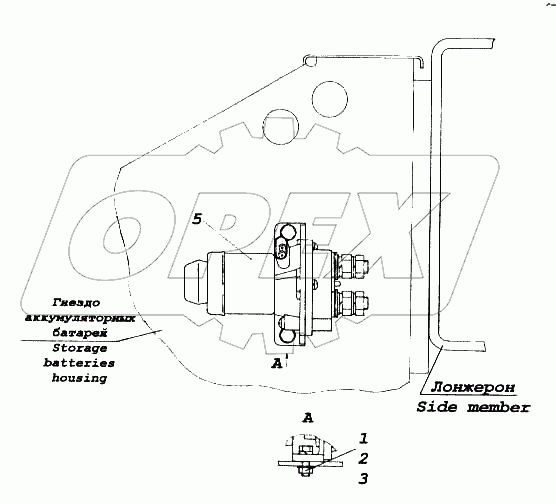 Установка малогабаритного выключателя массы