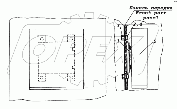 Установка блока управления подогревателем