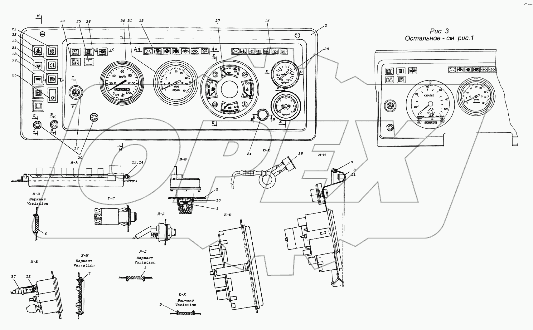 Щиток приборов