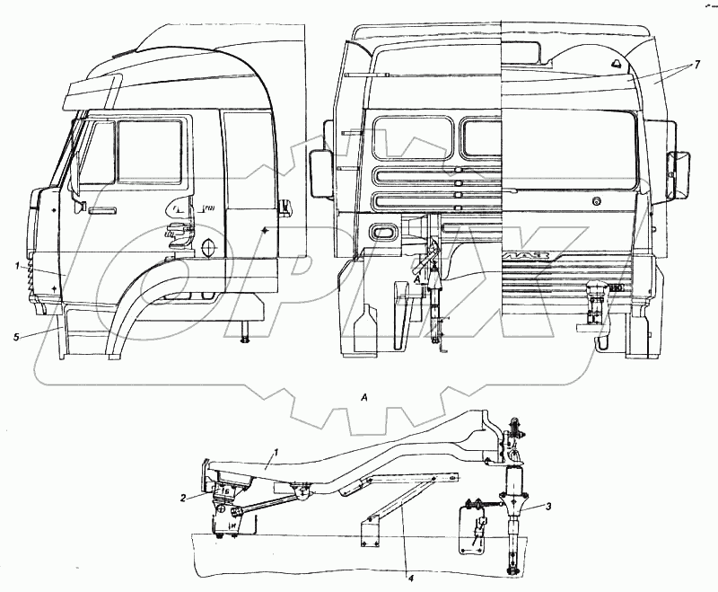 Установка кабины с оперением