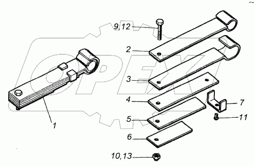 Рессора кабины
