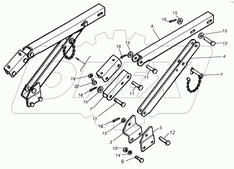 Установка ограничителя подъема кабины