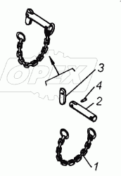 Шпилька стопорная