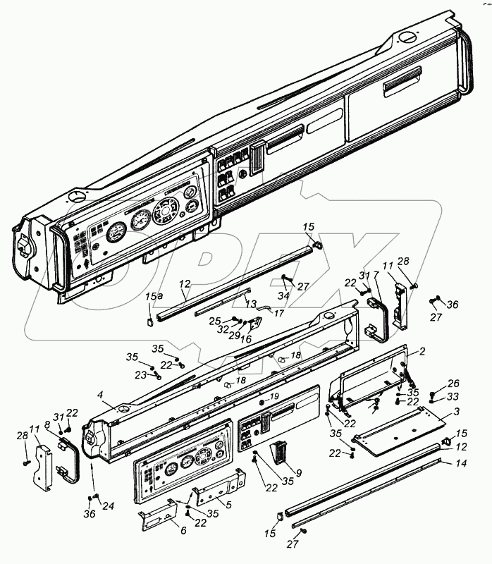 Монтаж и крепление панели приборов