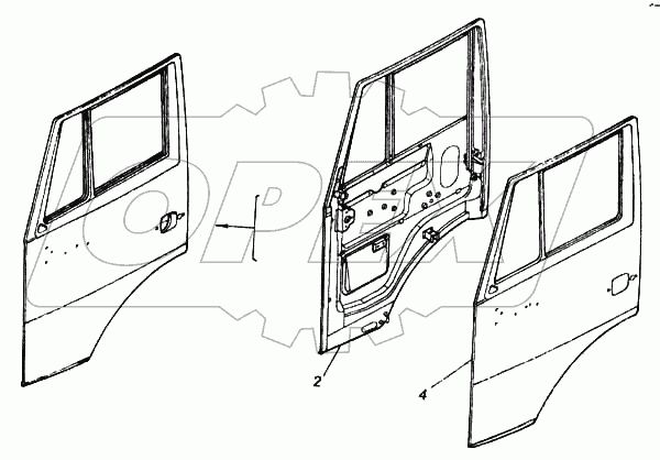 Дверь левая