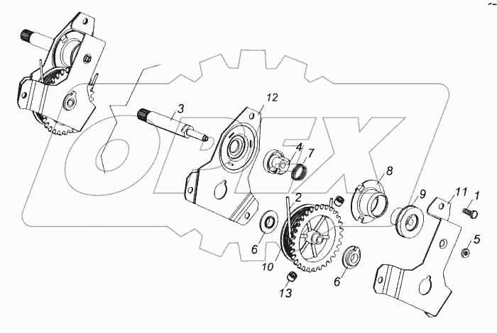 Механизм стеклоподъемника двери