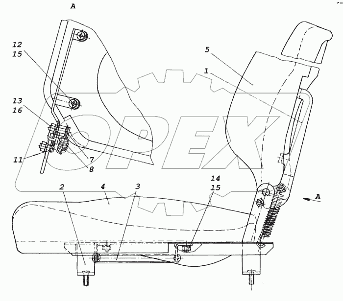 Сиденье пассажирское