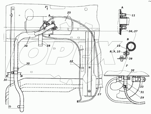 Установка воздушного отопителя AirTop2000