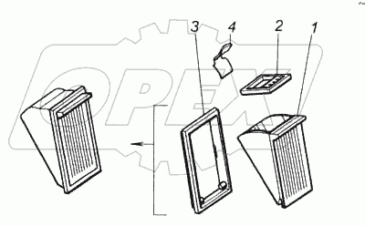 Пепельница в сборе