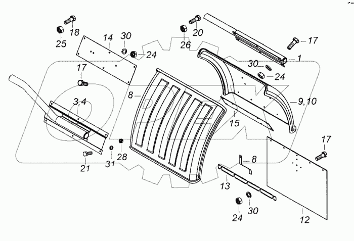 Установка задних крыльев