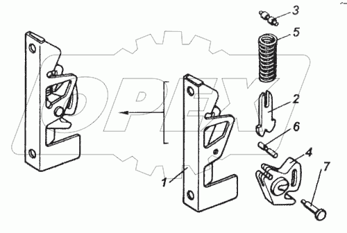 Замок панели