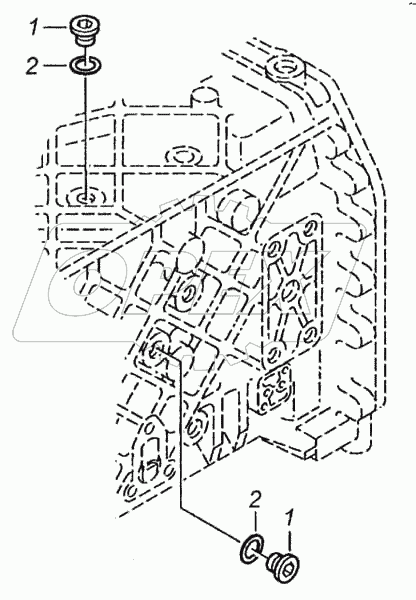 Установка пробки картера