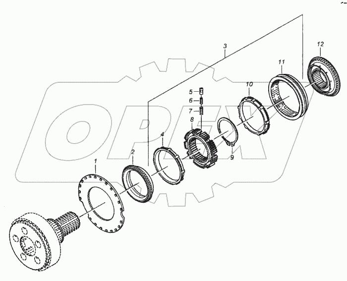 Синхронизатор планетарной передачи