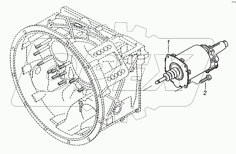 установка цилиндра сцепления
