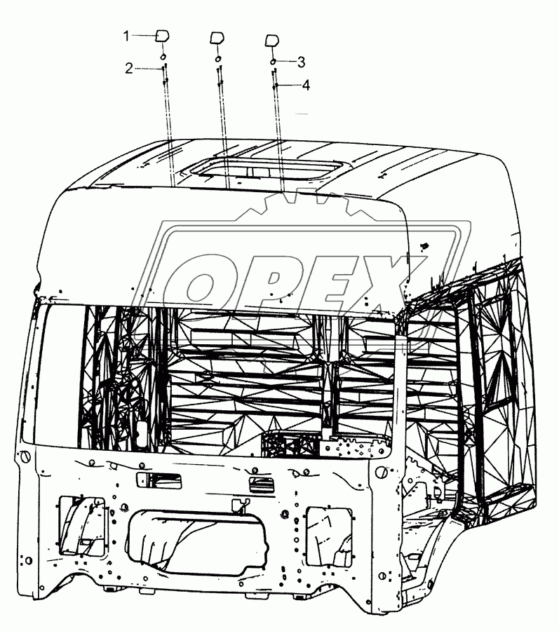 0000-3738001 Установка фонарей автопоезда