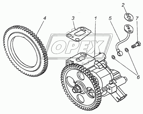 Комплект: насос масляный с шестерней