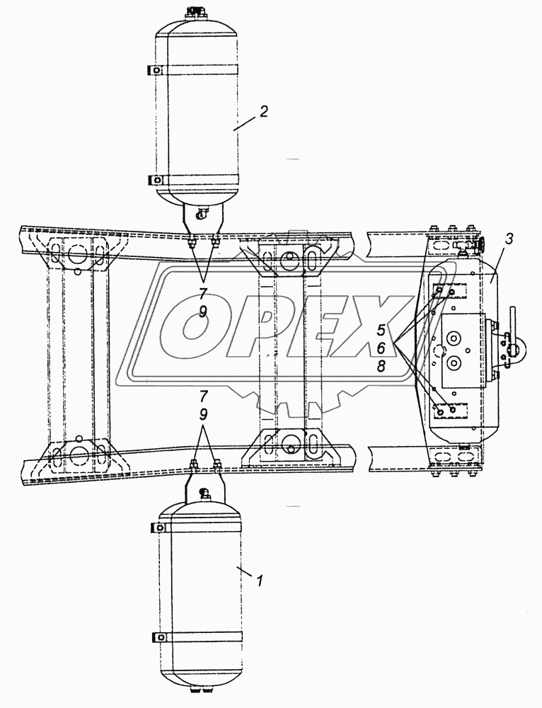 6460-3500013-04 Установка ресиверов