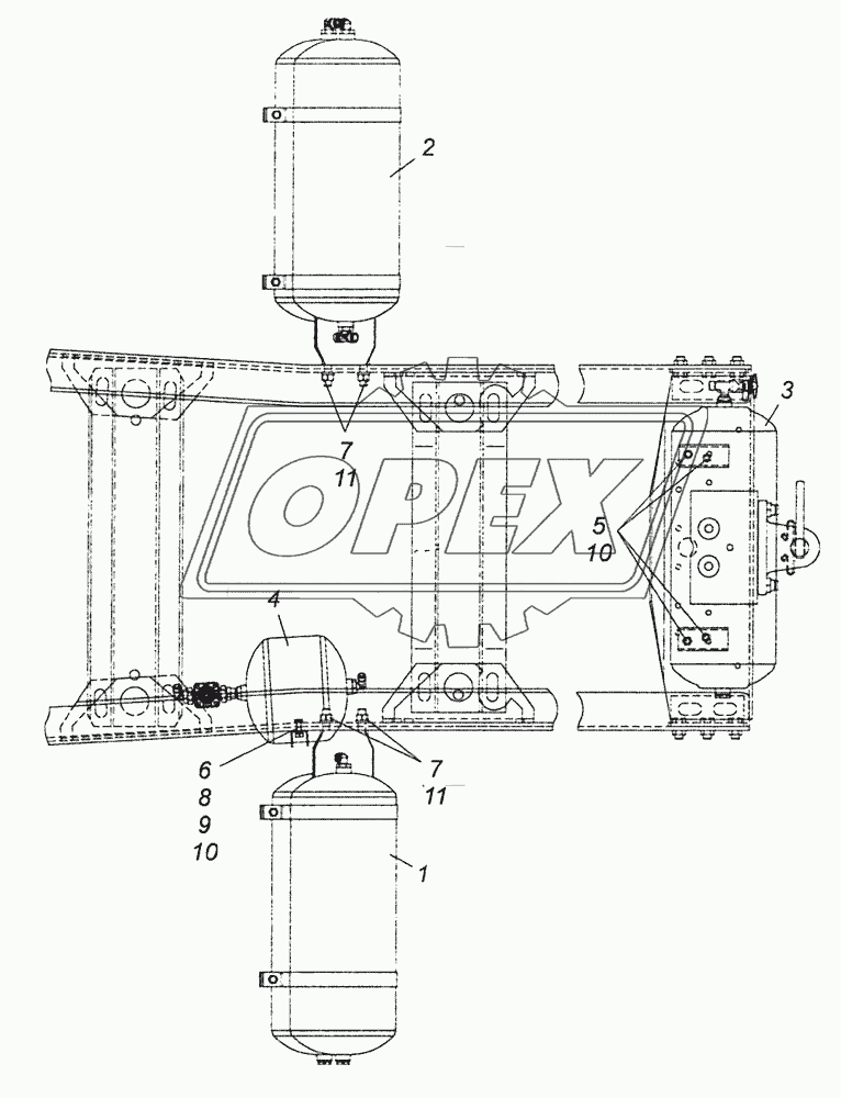 6460-3500013-07 Установка ресиверов