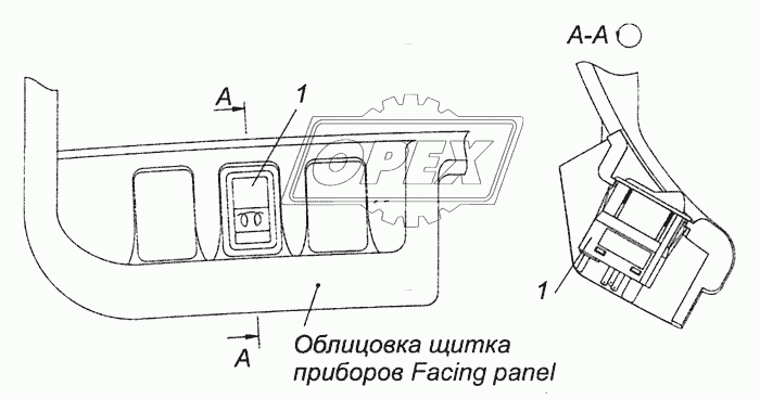 65115-3710007 Установка выключателя ЭФУ