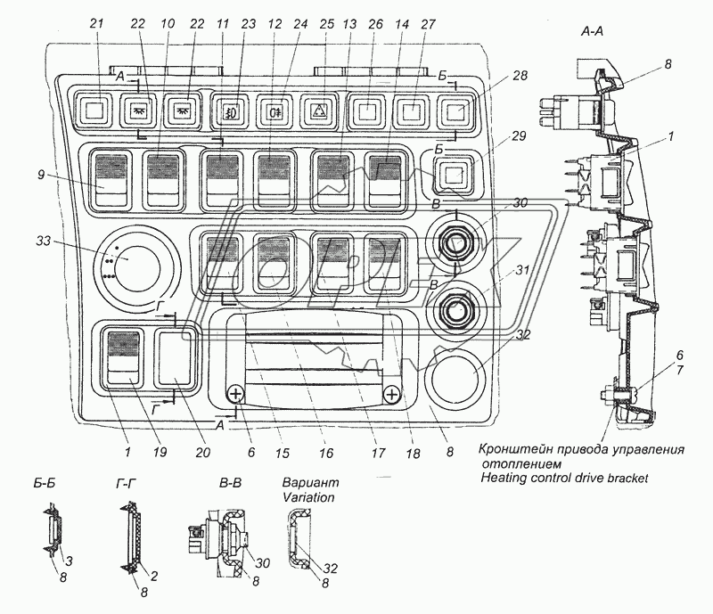 65111-3710001-11 Установка выключателей